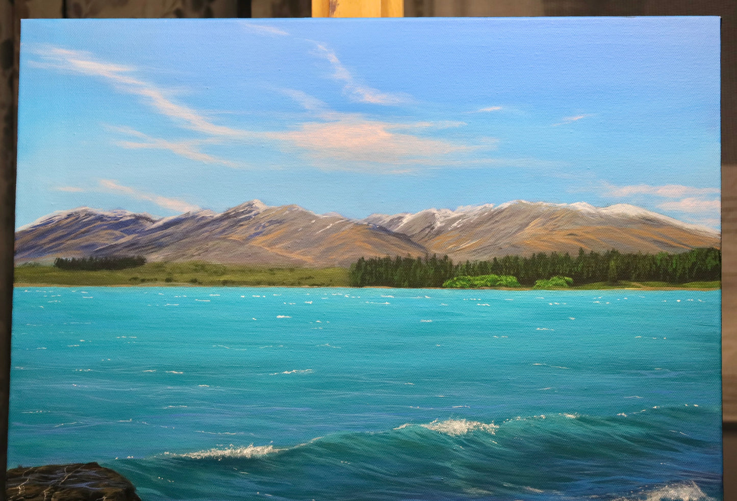 Lake Tekapo Original Painting 50x50cm