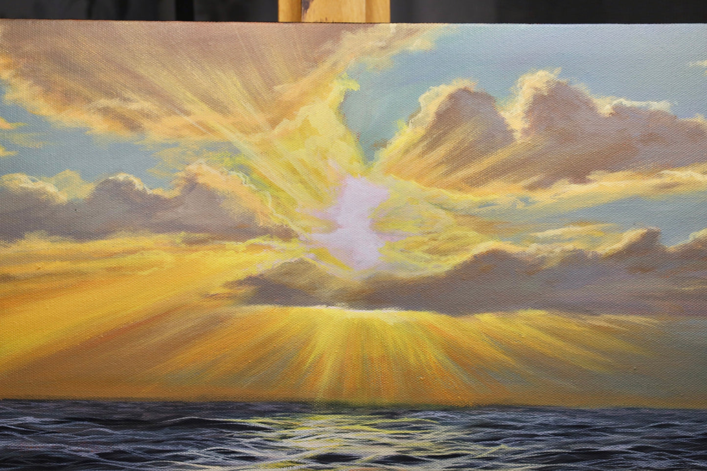 “Westward Glow” Tasman Sea Original Painting 50x50cm