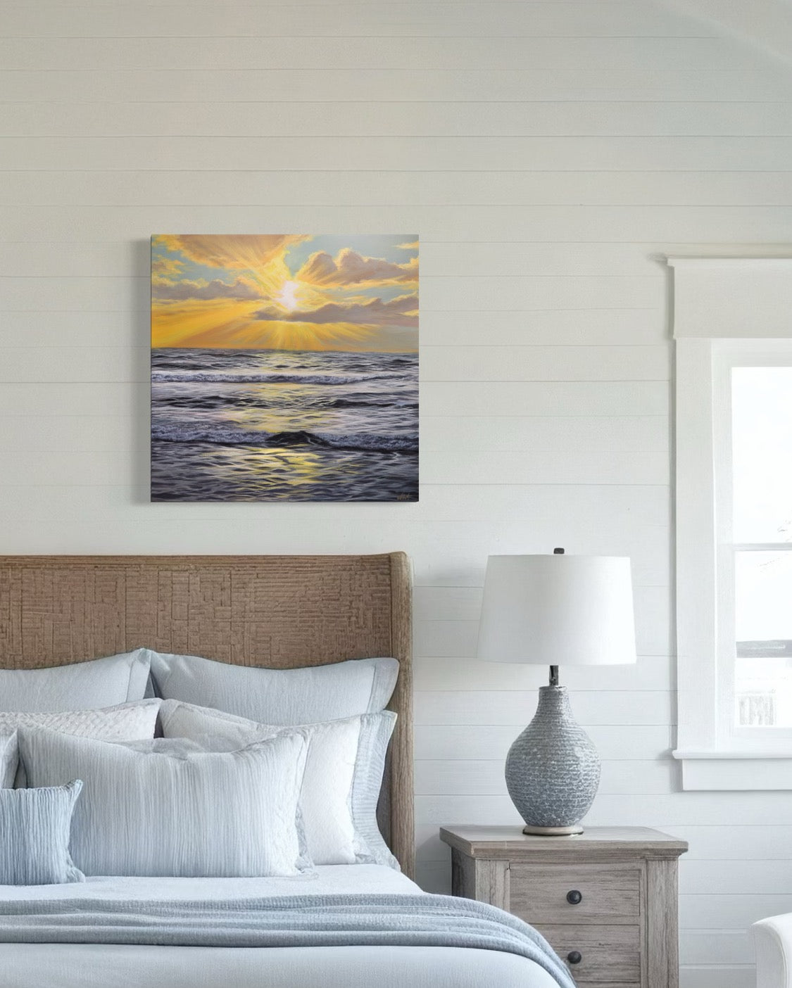 “Westward Glow” Tasman Sea Original Painting 50x50cm