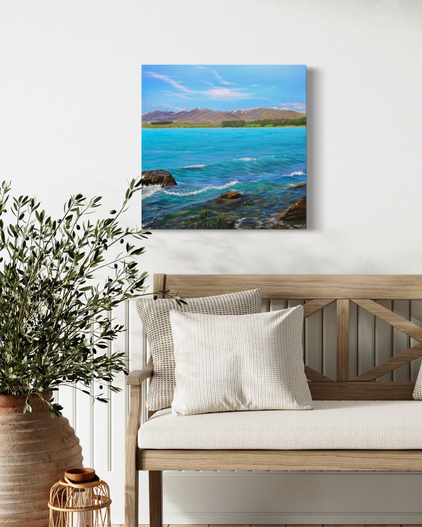 Lake Tekapo Original Painting 50x50cm