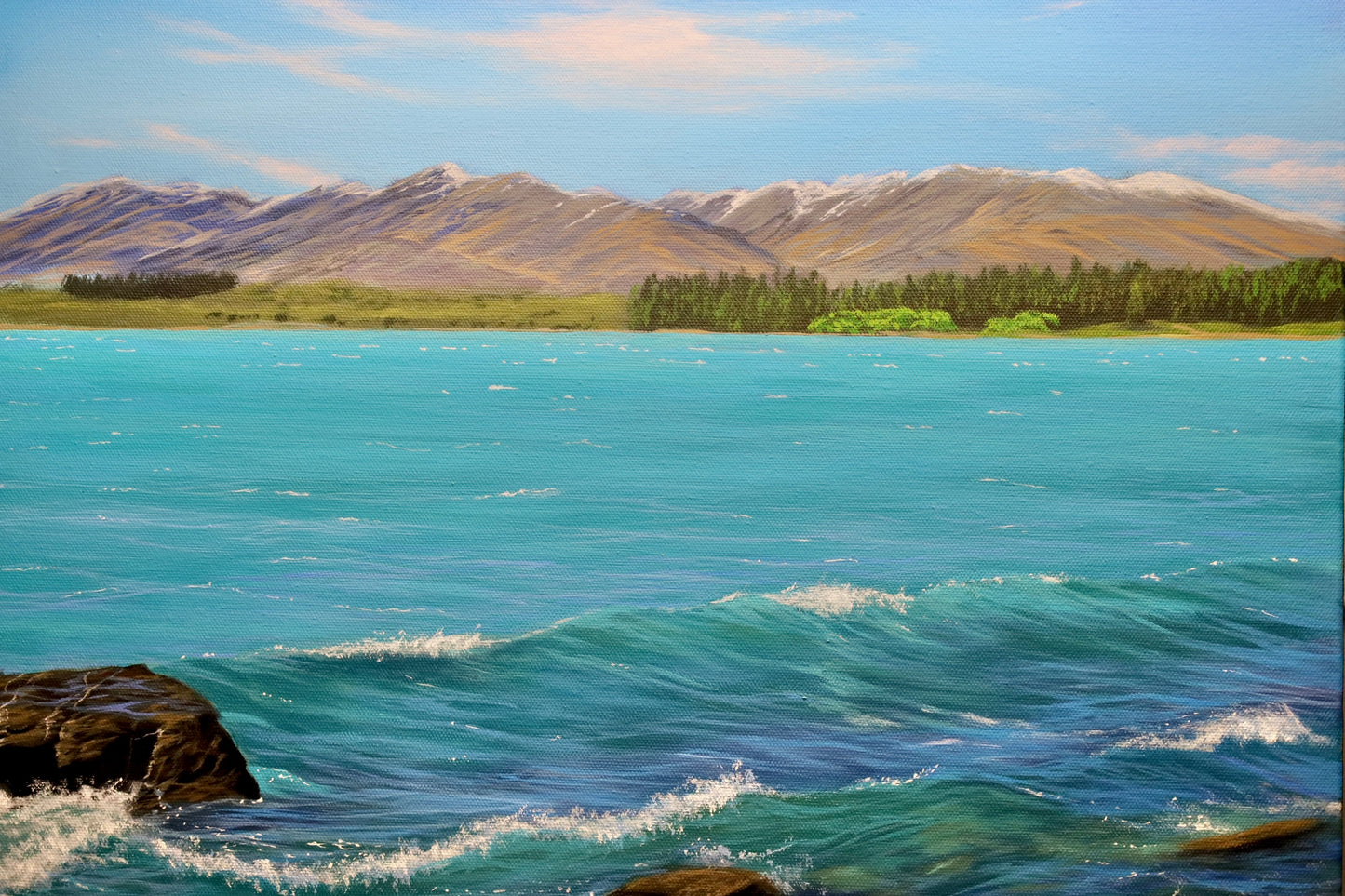 Lake Tekapo Original Painting 50x50cm