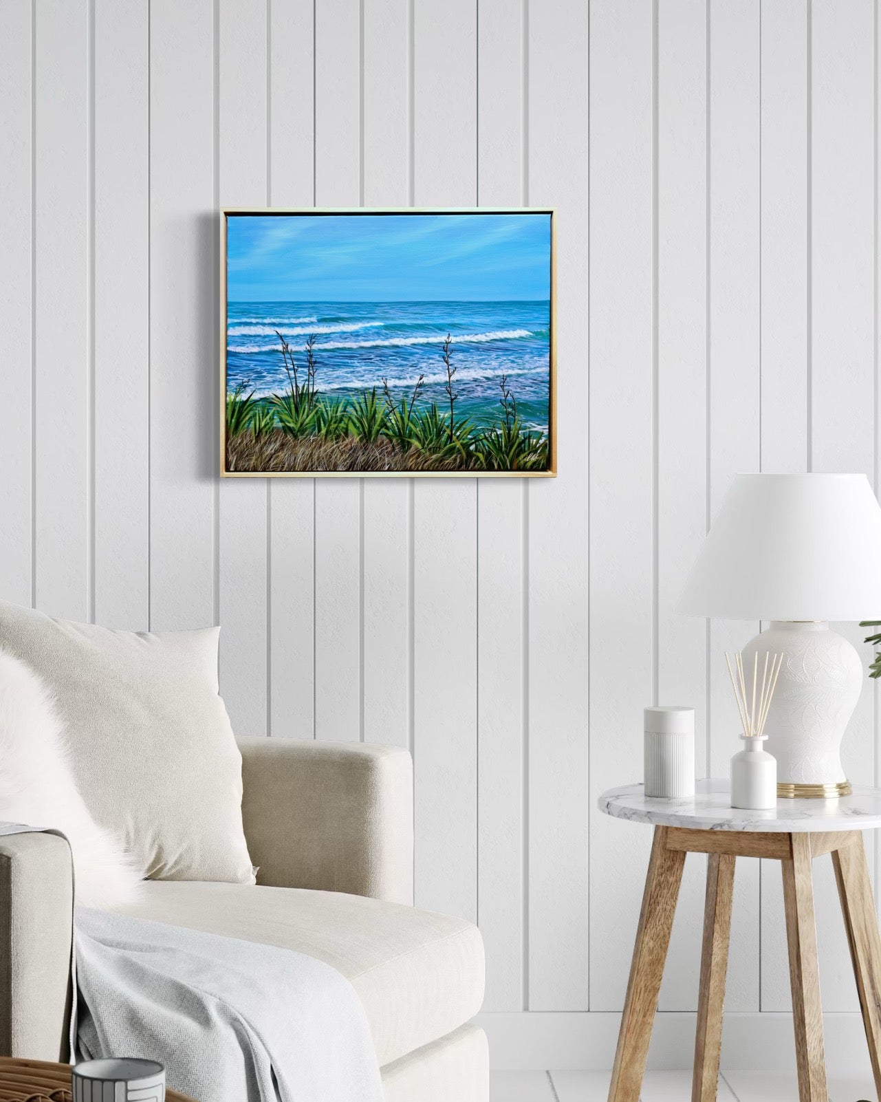 “Coastal Reverie” Punakaiki 40x50cm Original Painting with Frame