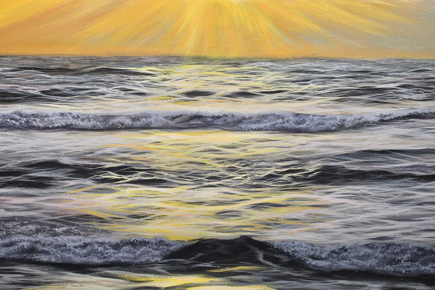 “Westward Glow” Tasman Sea Original Painting 50x50cm