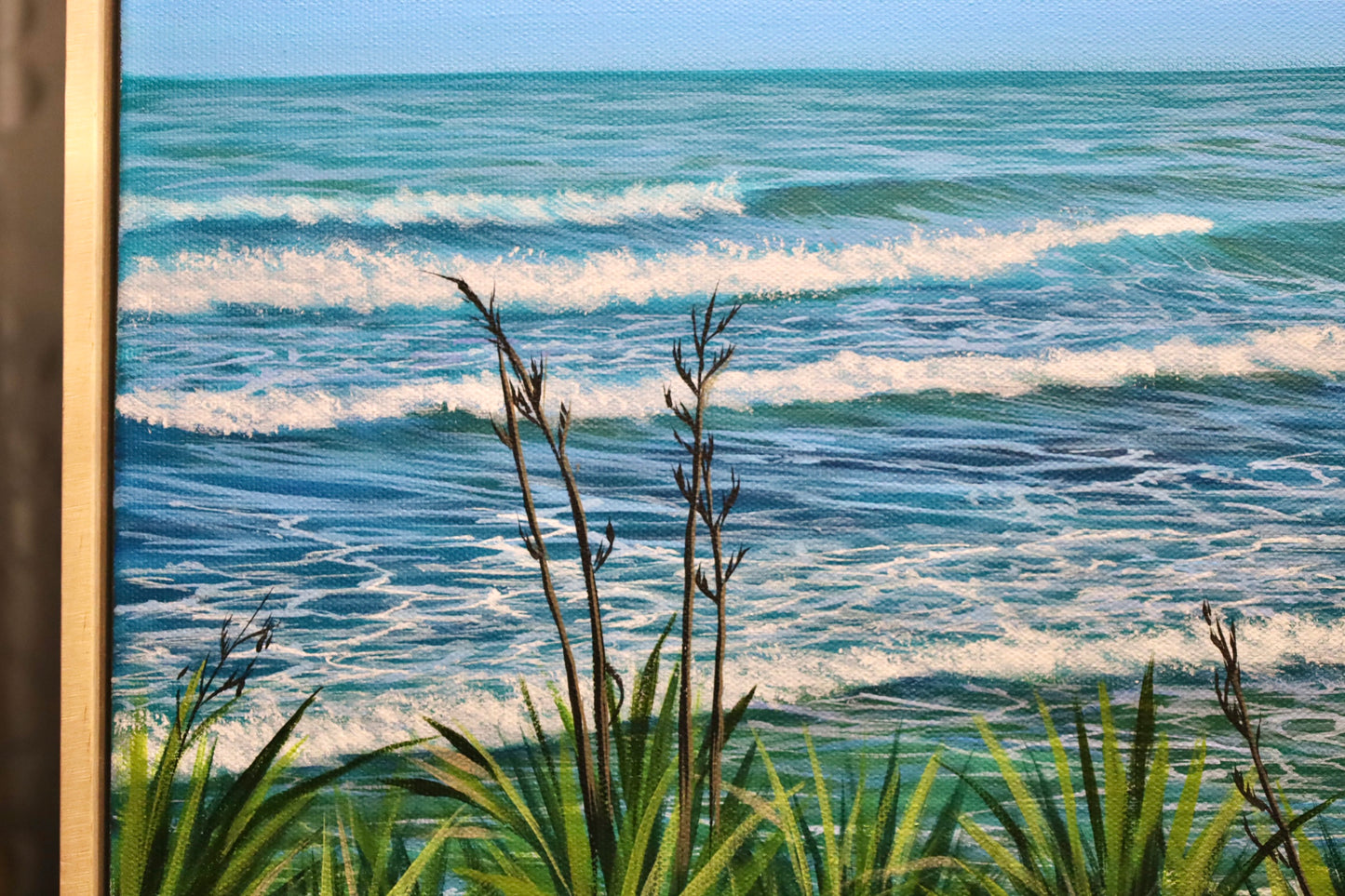 “Coastal Reverie” Punakaiki 40x50cm Original Painting with Frame