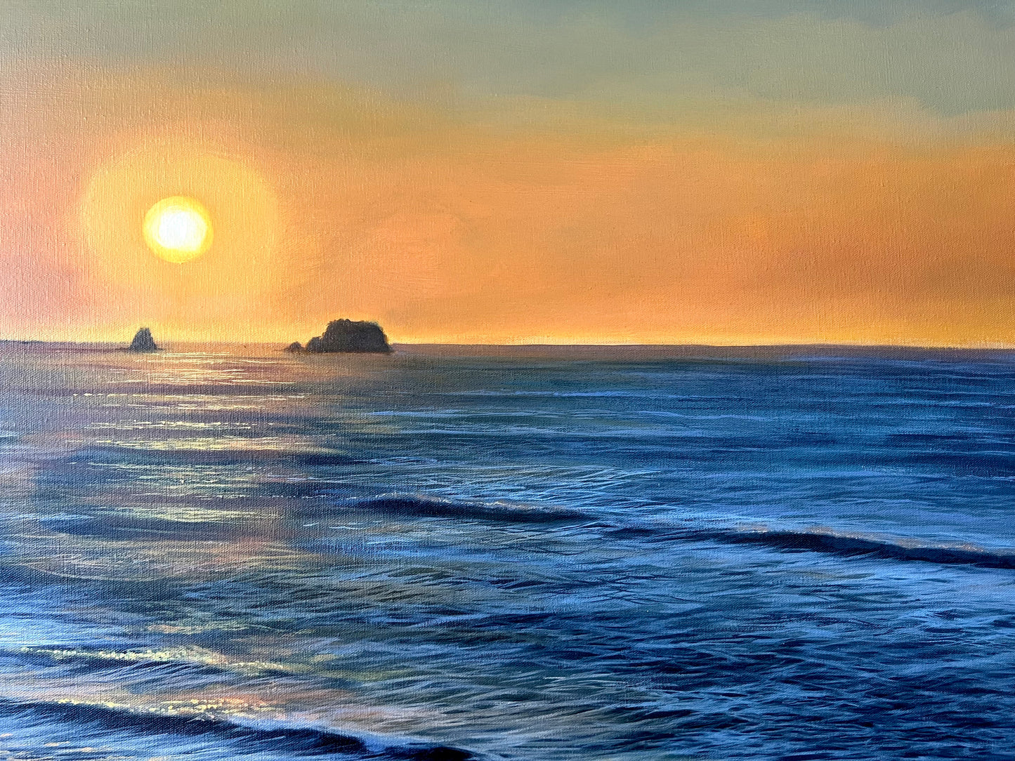 “Golden West Coast” 755mmx1010mm