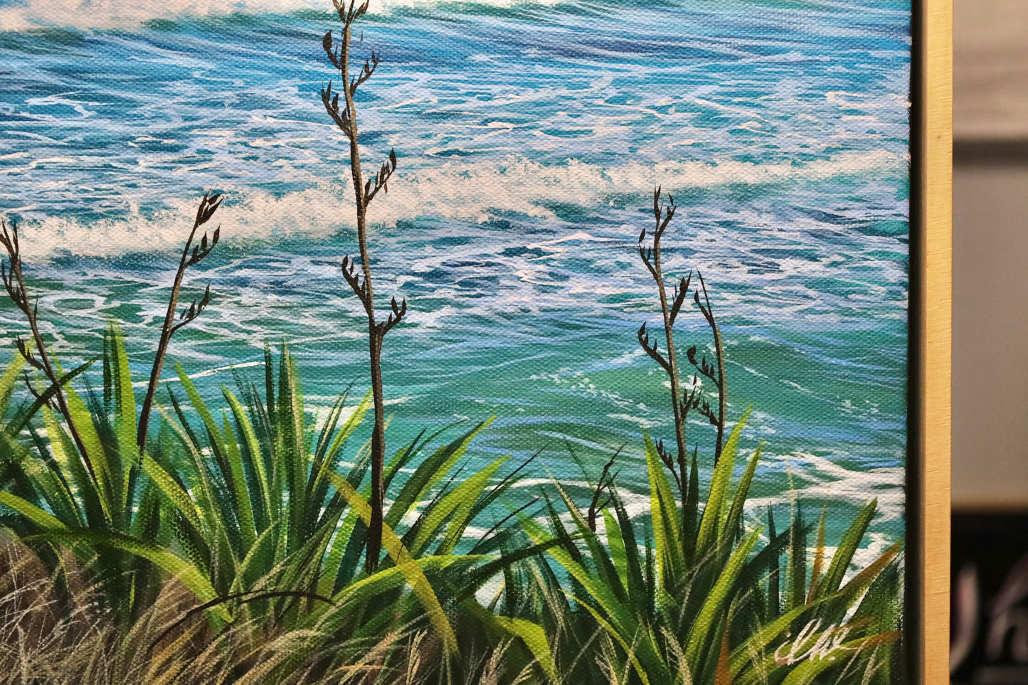 “Coastal Reverie” Punakaiki 40x50cm Original Painting with Frame
