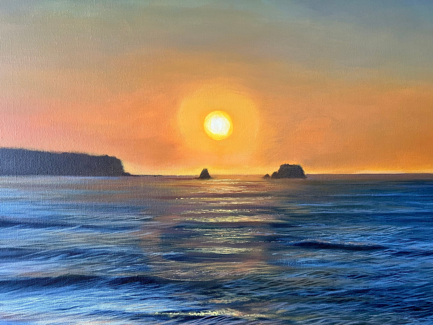 “Golden West Coast” 755mmx1010mm