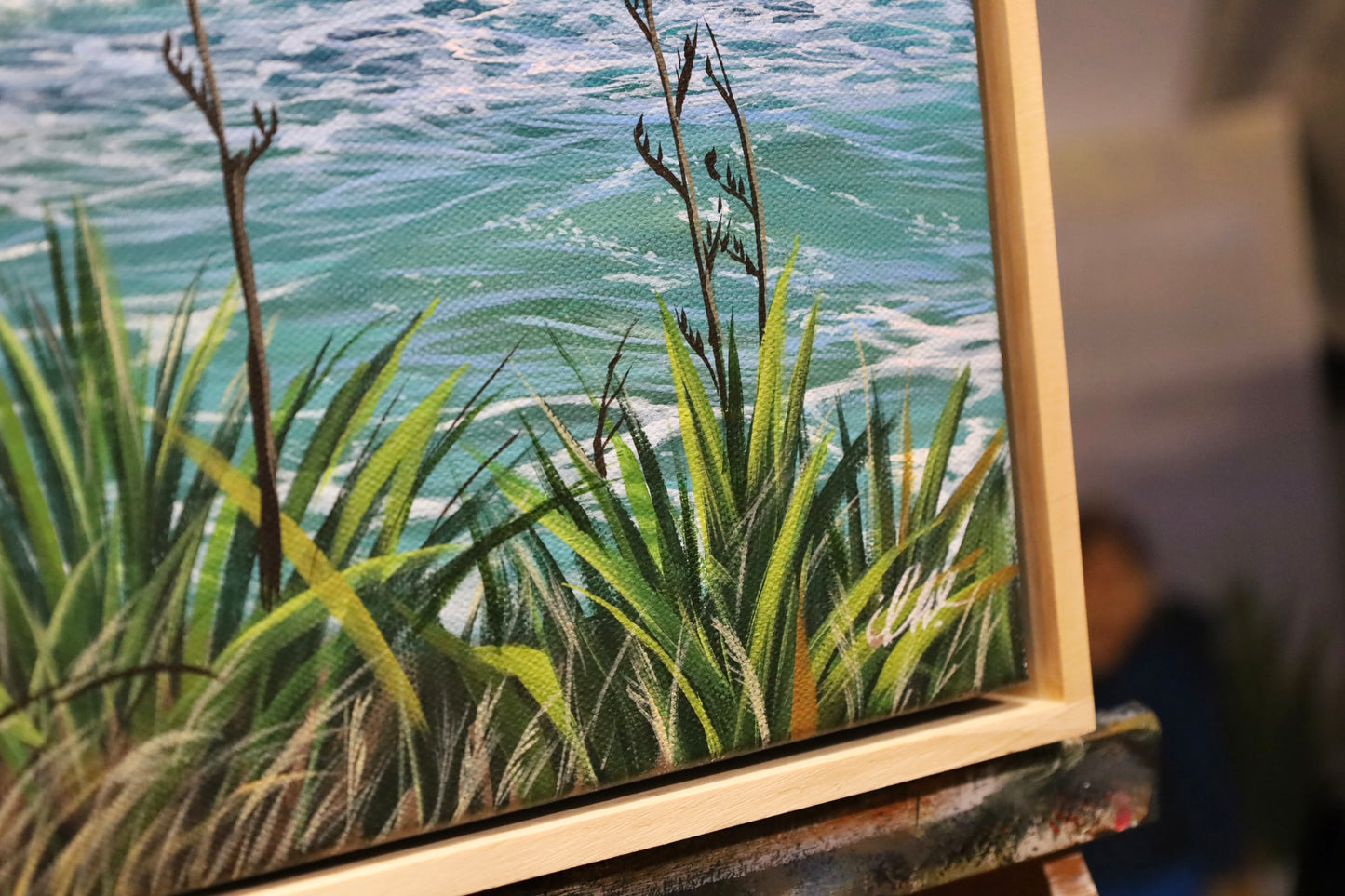 “Coastal Reverie” Punakaiki 40x50cm Original Painting with Frame