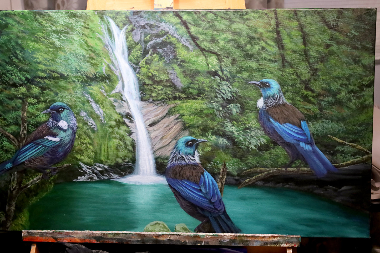 “Tui’s Paradise” Dorothy Falls - 910mm x 455mm Original