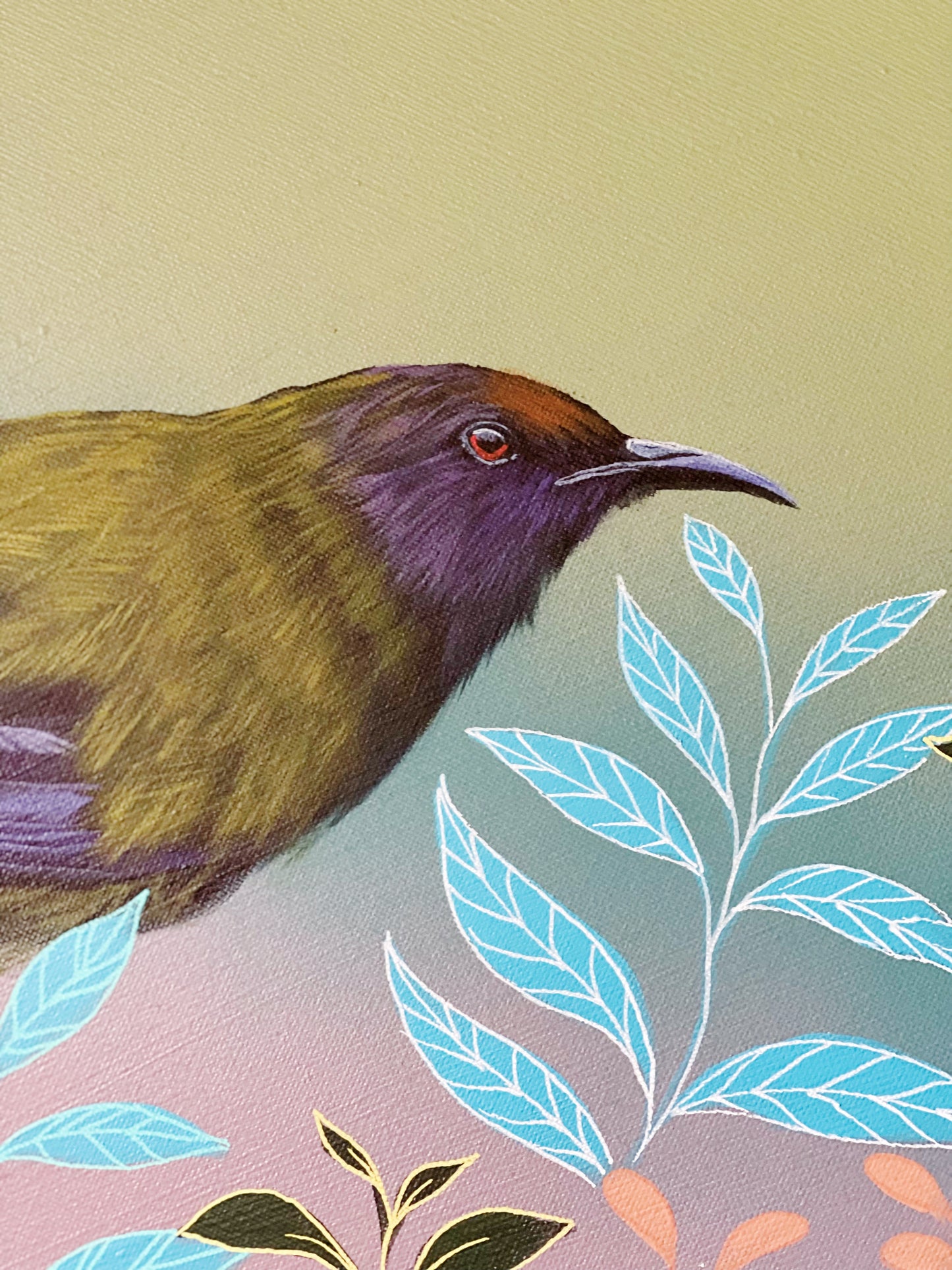 Bell Bird Painting 40cm